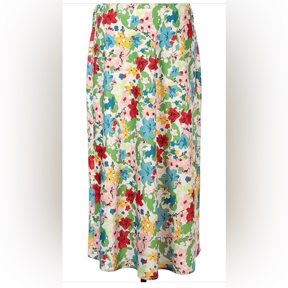 Eloquii Colorful Floral Maxi Skirt